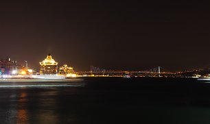 Nachtpanorama Bosporus Wandbild