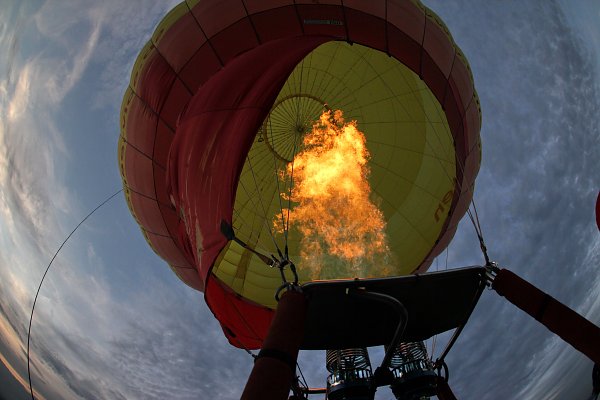 Feuer Ballonfahrt Wandbild