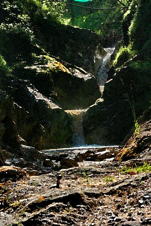 Gebirge Quelle Bach Wandbild