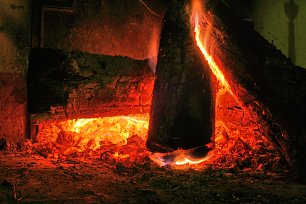 Hitze Feuer Glut Wandbild