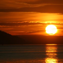 Sonnenuntergang-Bodensee