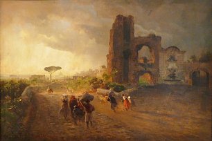 Oswald Achenbach Paysage romain Wandbild