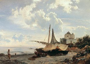 Oswald Achenbach Torre del Greco Wandbild