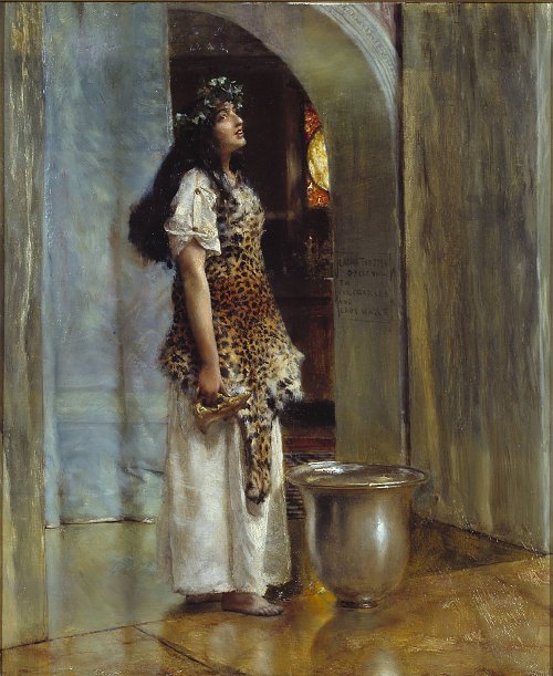 Lawrence Alma Tadema A Priestess of Apollo Wandbild