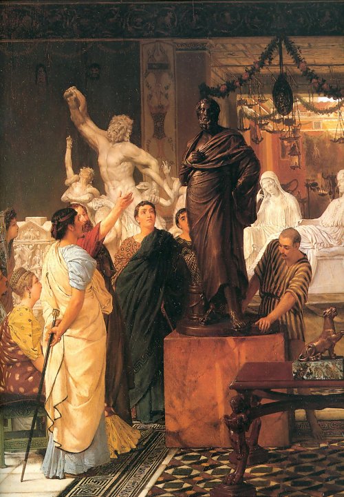 Lawrence Alma Tadema A Sculpture Gallery Wandbild