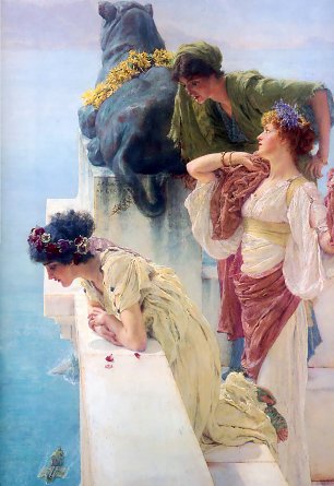 Lawrence Alma Tadema A coign of vantage Wandbild