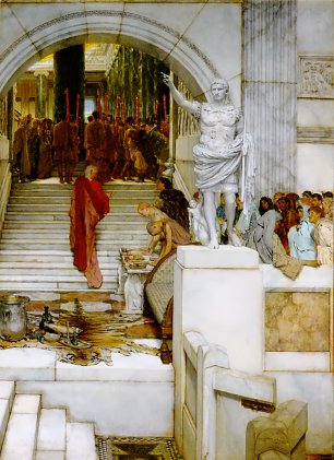 Lawrence Alma Tadema After the Audience Wandbild