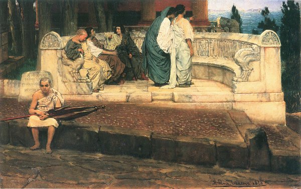 Lawrence Alma Tadema Ein Exedra Wandbild