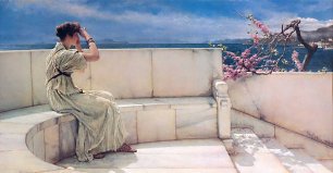 Lawrence Alma Tadema Expectations Wandbild