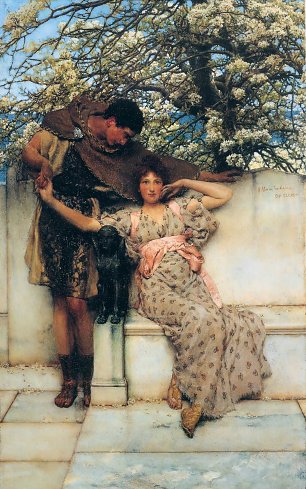 Lawrence Alma Tadema Promise of Spring Wandbild