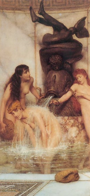 Lawrence Alma Tadema Strigils and Sponges Wandbild
