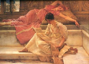 Lawrence Alma Tadema The Favourite Poet Wandbild