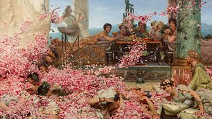 Lawrence Alma Tadema The Roses of Heliogabalus Wandbild