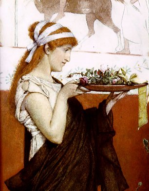 Lawrence Alma Tadema Votive offering Wandbild