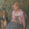 Edmond-Aman-Jean-Young-girl-and-her-dog