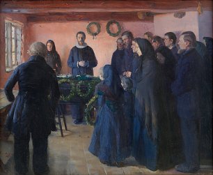 Anna Ancher A Funeral Wandbild