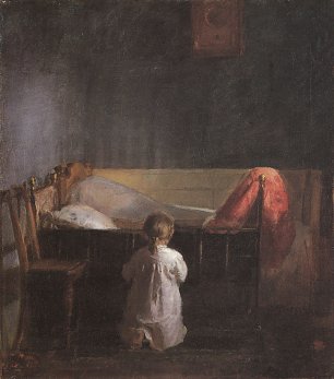 Anna Ancher Abendgebet Wandbild