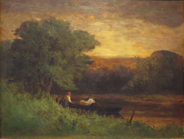 Edward Mitchell Bannister River Scene Wandbild