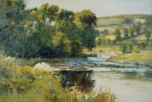 Edward Mitchell Bannister Streamside Wandbild