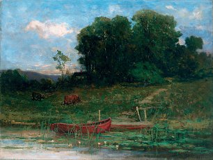 Edward Mitchell Bannister The Farm Landing Wandbild