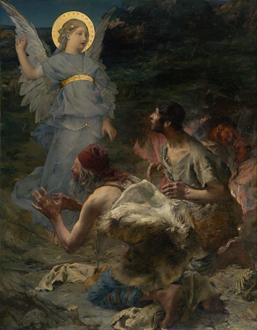 Jules Bastien Lepage The Annunciation to the Shepherds Wandbild
