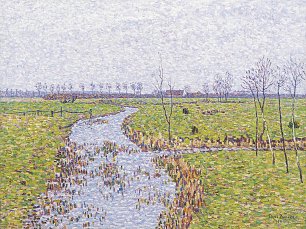 Paul Baum Landschaft bei Sluis Wandbild