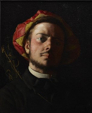 Frederic Bazille Portrait of Paul Verlaine Wandbild