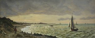 Frederic Bazille The Beach at Sainte Adresse Wandbild