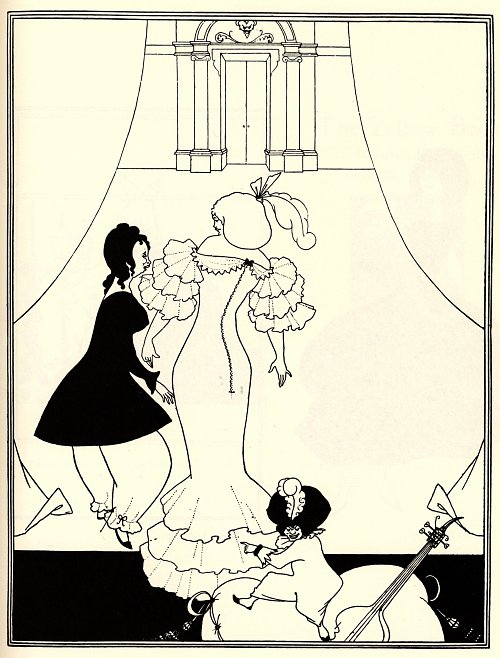 Aubrey Beardsley Ballet of marionettes iii Wandbild