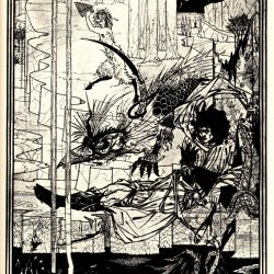 Aubrey-Beardsley-How-king-arthur-saw-the-questing-beast