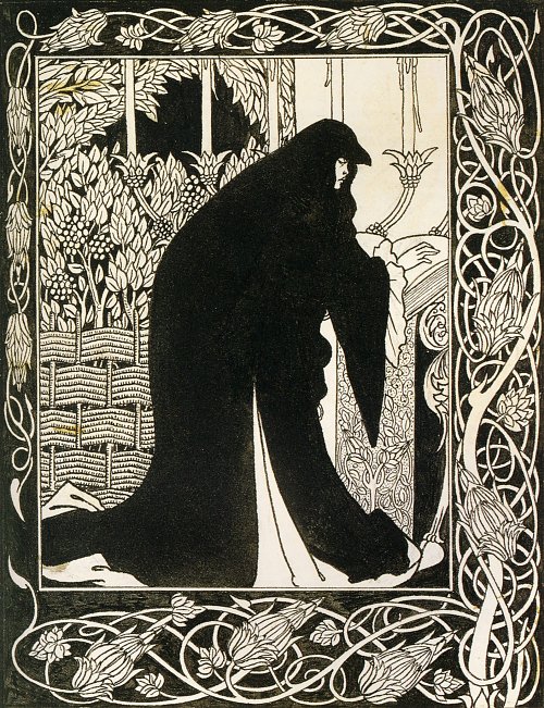 Aubrey Beardsley How queen guenever made her a nun Wandbild