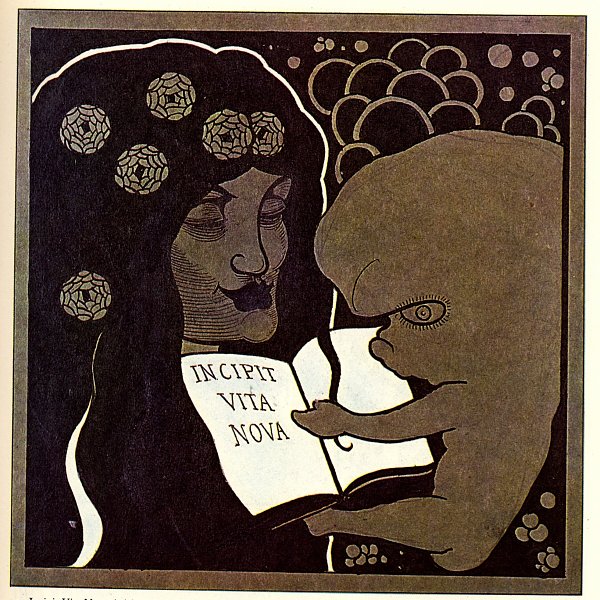 Aubrey Beardsley Incipit vita nova Wandbild