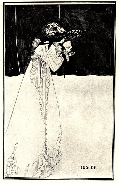 Aubrey Beardsley Isolde Wandbild