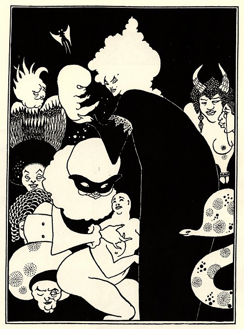 Aubrey Beardsley Lucians strange creatures Wandbild