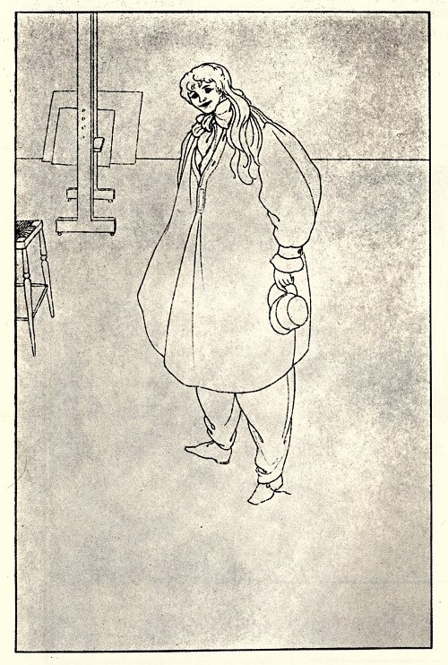 Aubrey Beardsley Portrait of miss letty lind Wandbild