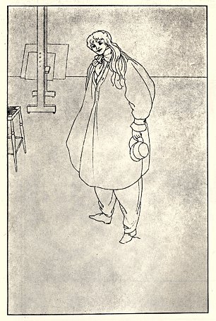 Aubrey Beardsley Portrait of miss letty lind Wandbild
