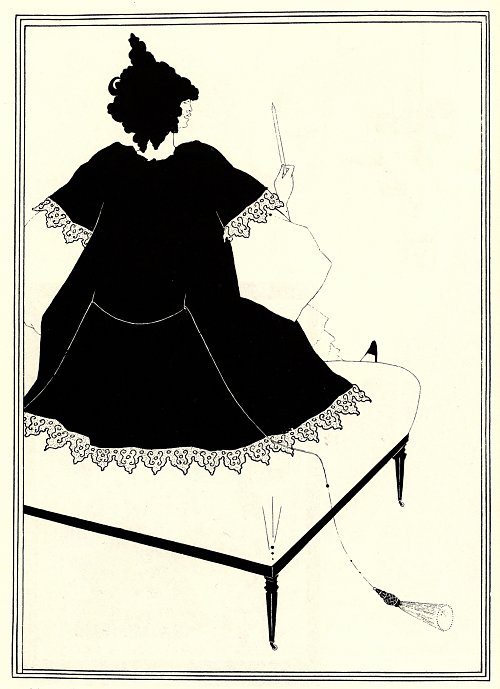 Aubrey Beardsley Salome on settle Wandbild