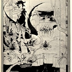 Aubrey-Beardsley-Siegfried-illustration-act-ii