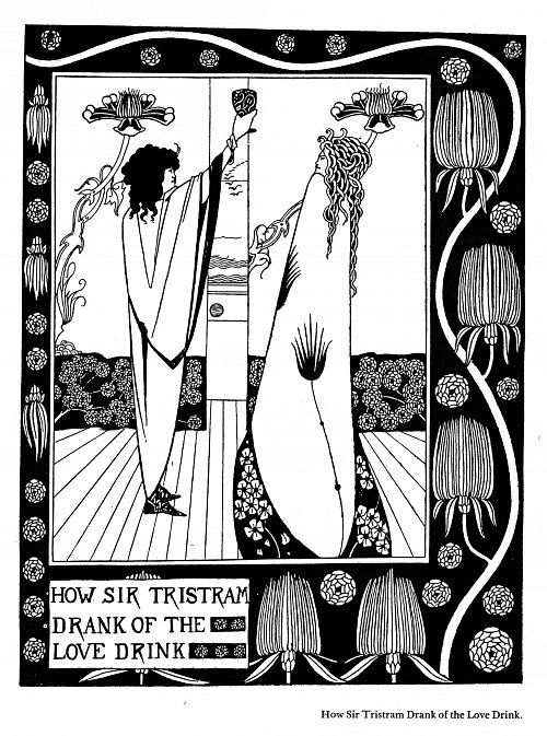 Aubrey Beardsley Sir tristram Wandbild