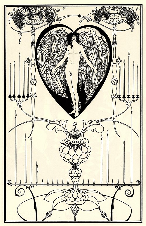 Aubrey Beardsley The Mirror of Love Wandbild