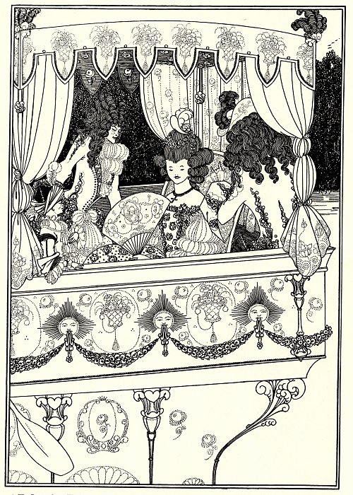 Aubrey Beardsley The barge Wandbild