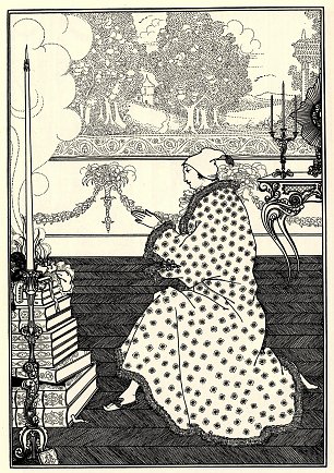 Aubrey Beardsley The baron s prayer Wandbild