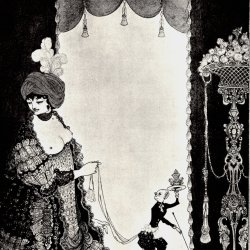 Aubrey-Beardsley-The-lady-with-the-monkey