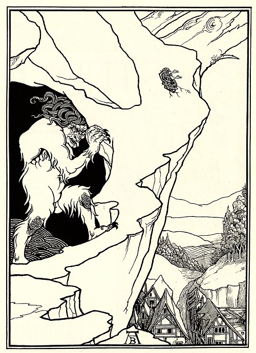 Aubrey Beardsley The landslip Wandbild