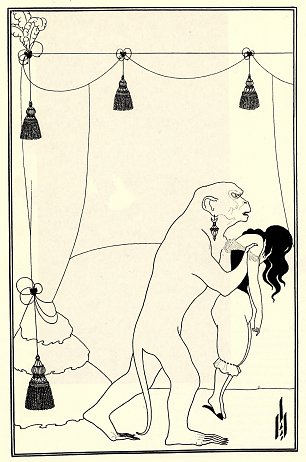 Aubrey Beardsley The murders in the rue morgue Wandbild