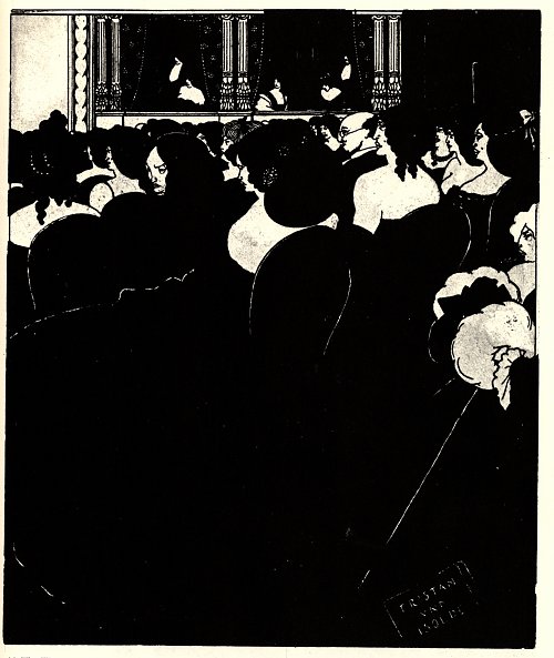 Aubrey Beardsley The wagnerites Wandbild