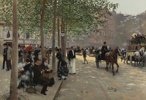 Jean Beraud Avenue Parisienne Wandbild