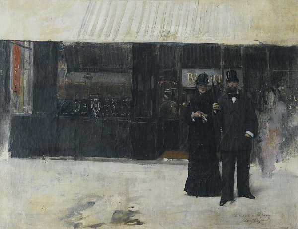 Jean Beraud Couple devant une bijouterie Wandbild