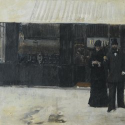 Jean-Beraud-Couple-devant-une-bijouterie