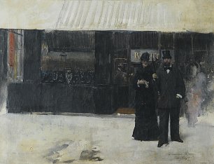 Jean Beraud Couple devant une bijouterie Wandbild